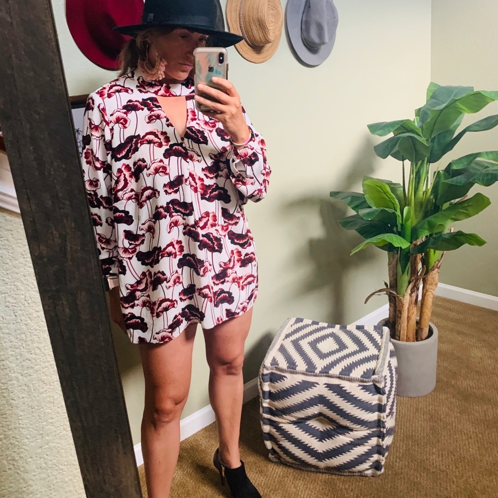 Carolina Belle Boho Floral Tunic Dress